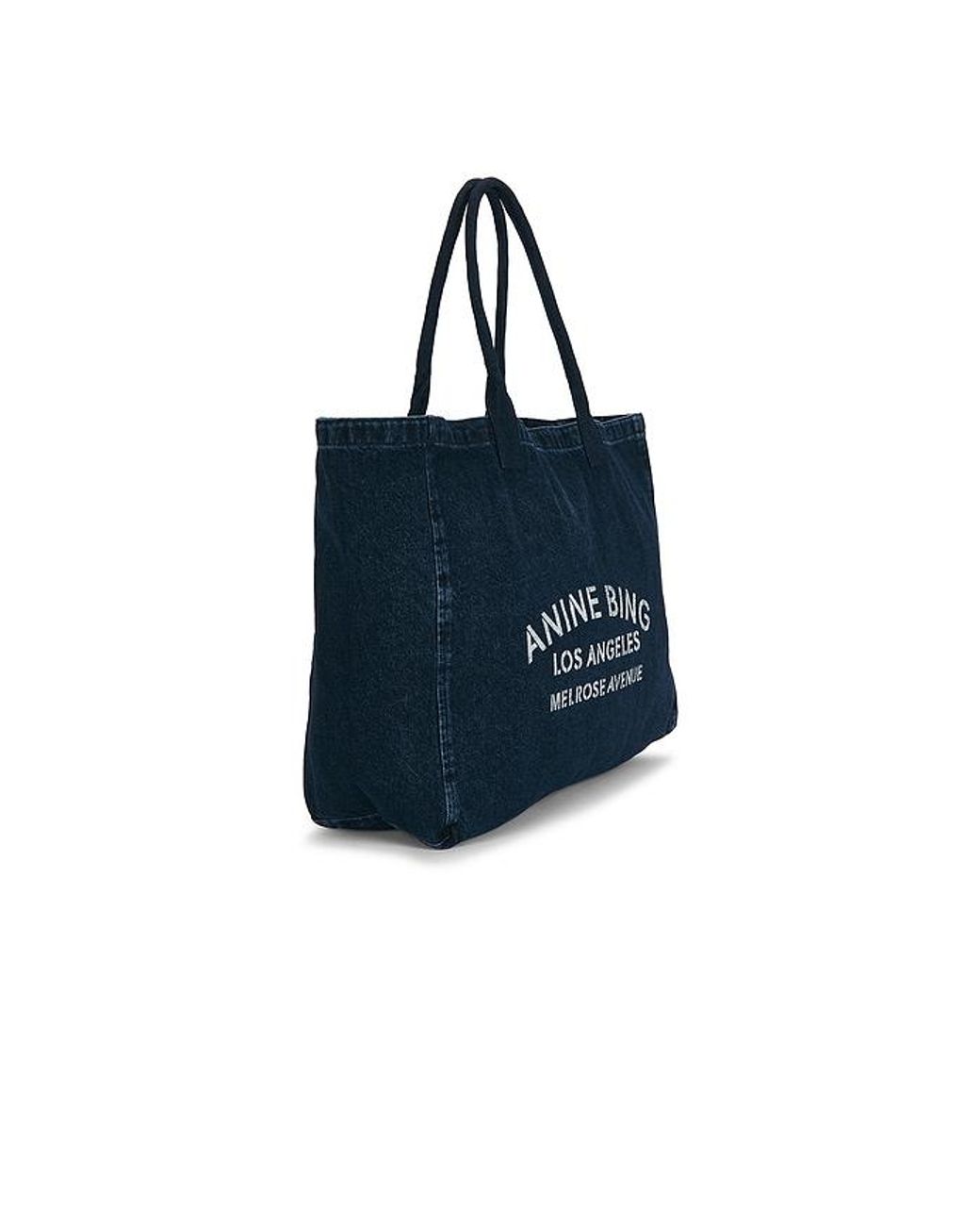 Anine Bing Blue Leo Denim Tote Bag