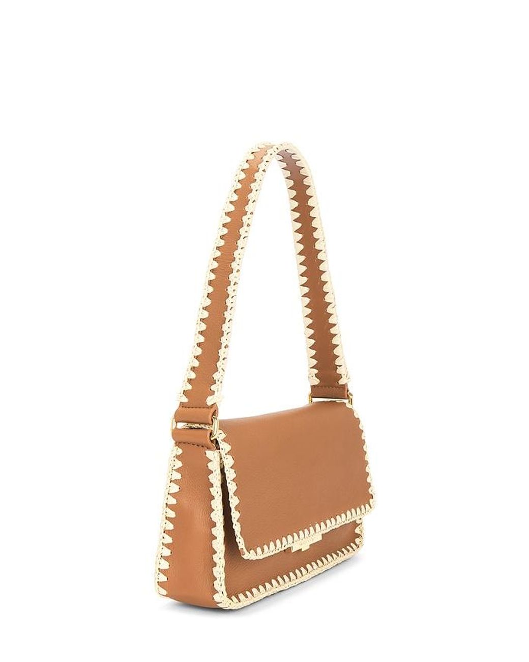 Rebecca Minkoff White Berkley Flap Shoulder W/ Raffia