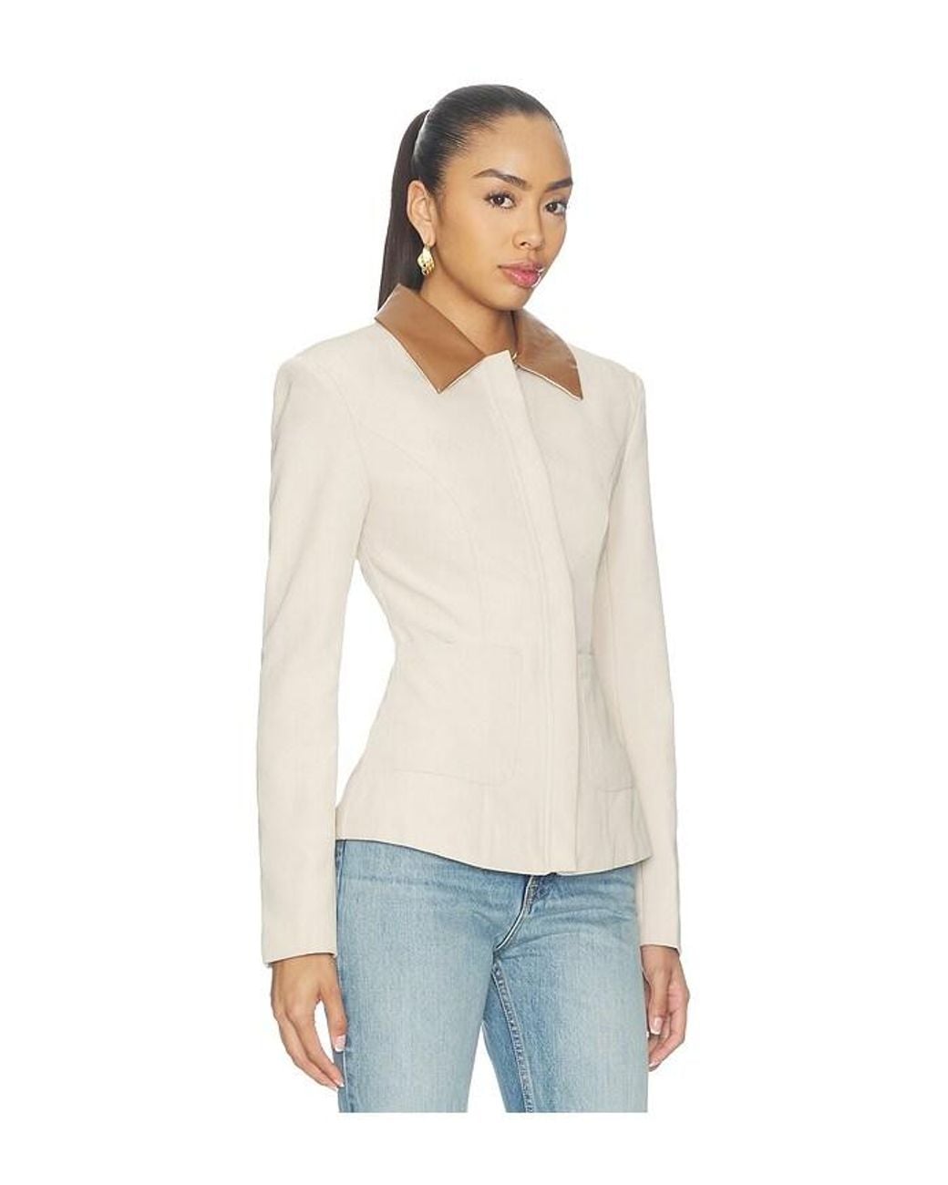 ALL THE WAYS Blue Cynthia Zip Up Jacket