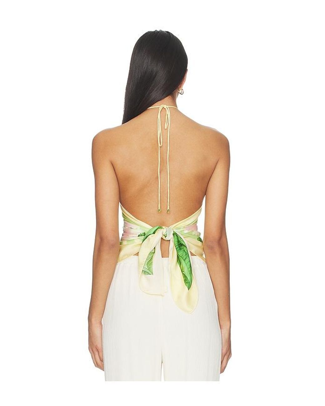 VERANDAH Green Crystal Scarf Blouse