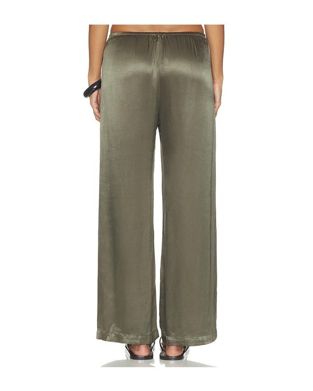 Bobi Green Wide Leg Pants