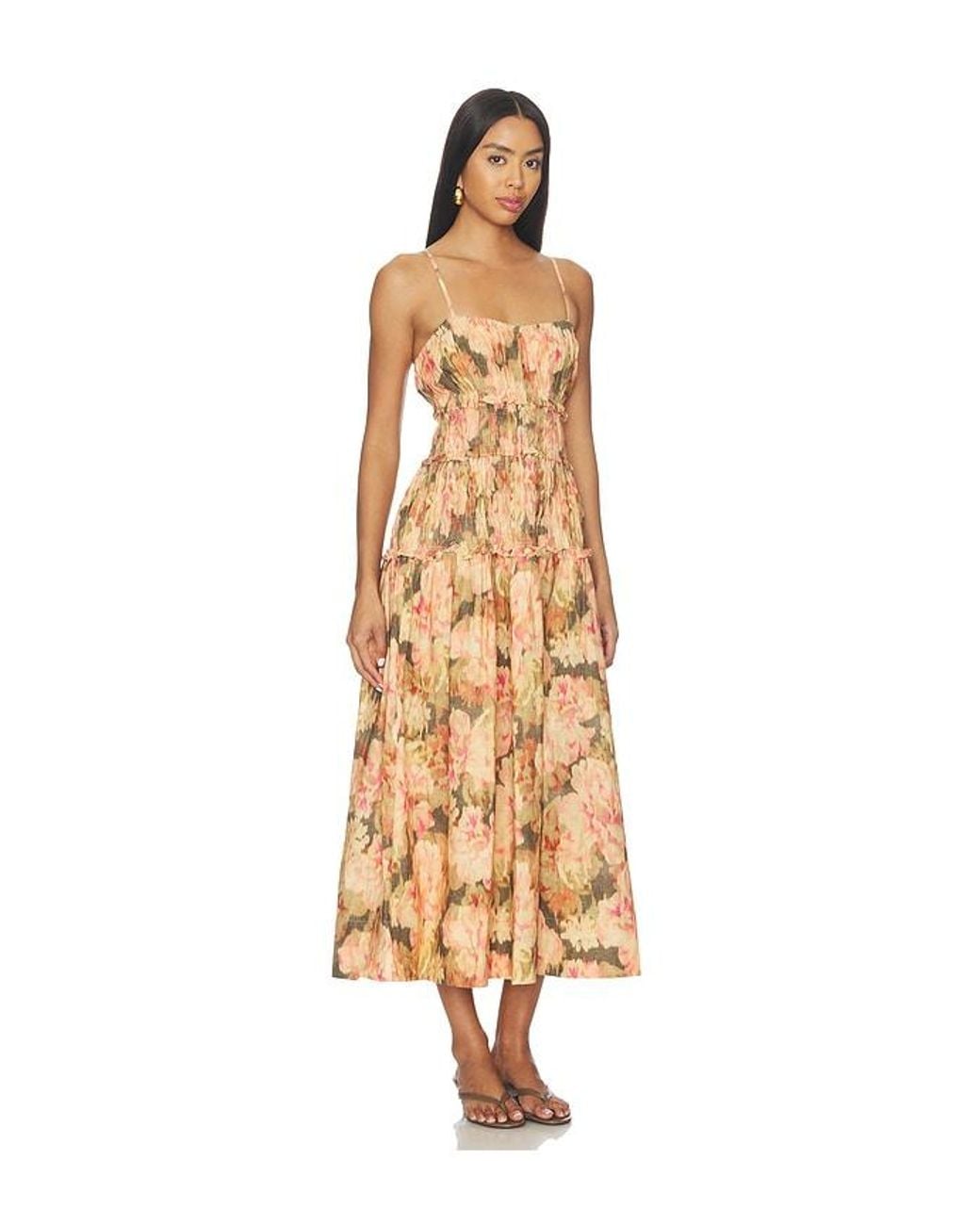 Juillet Metallic Amelia Midi Dress