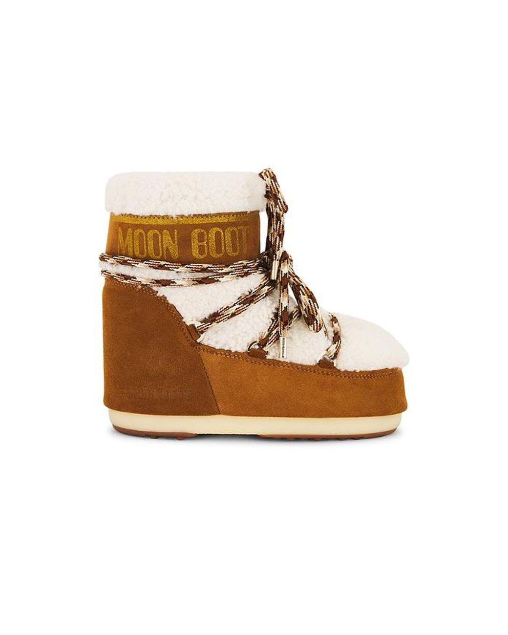 Moon Boot Brown Icon Low Shearling Boot