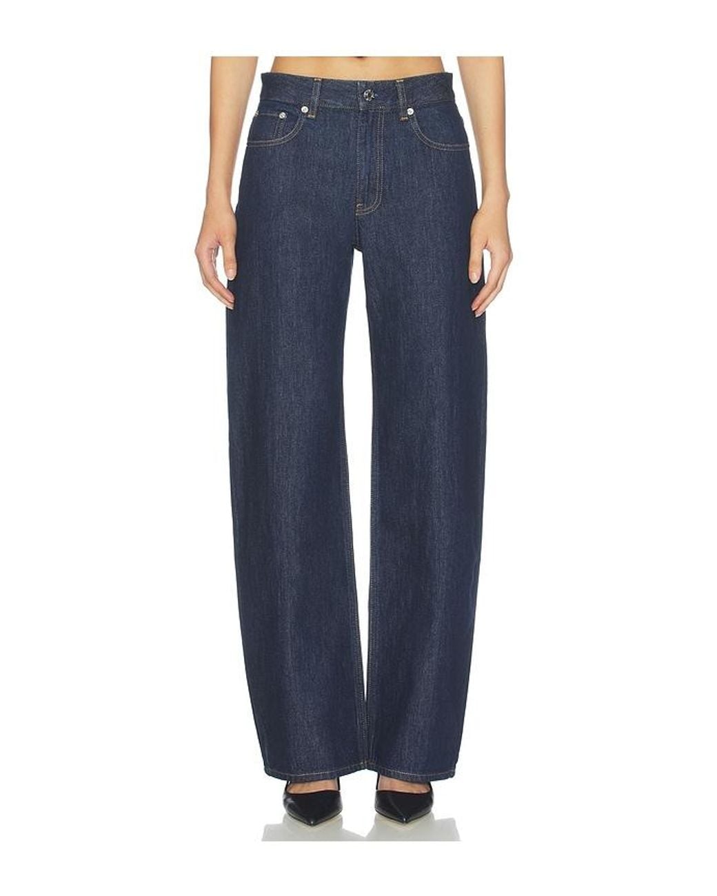 Helmut Lang Blue Carrot Wide Leg