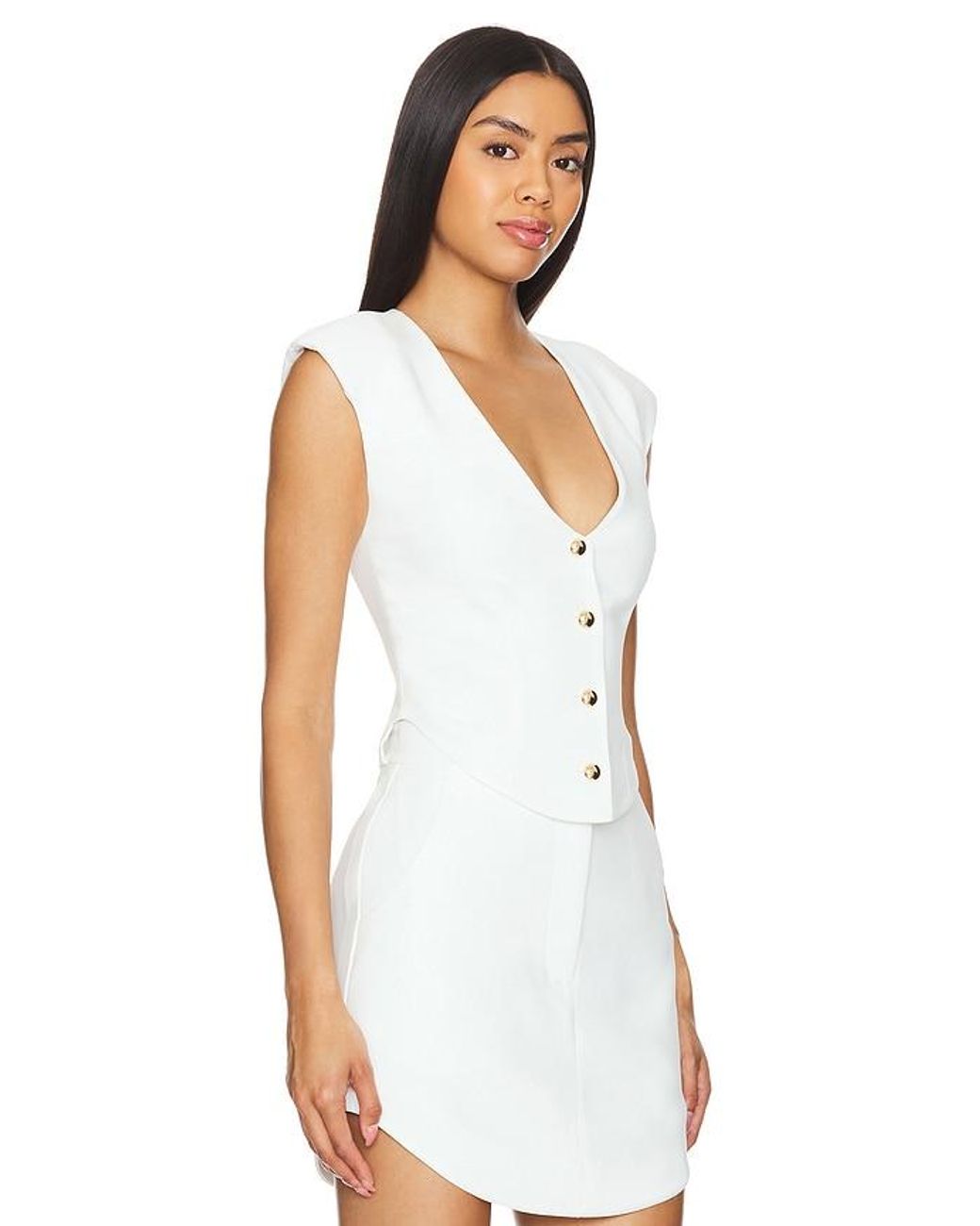 Amanda Uprichard White Perrin Top