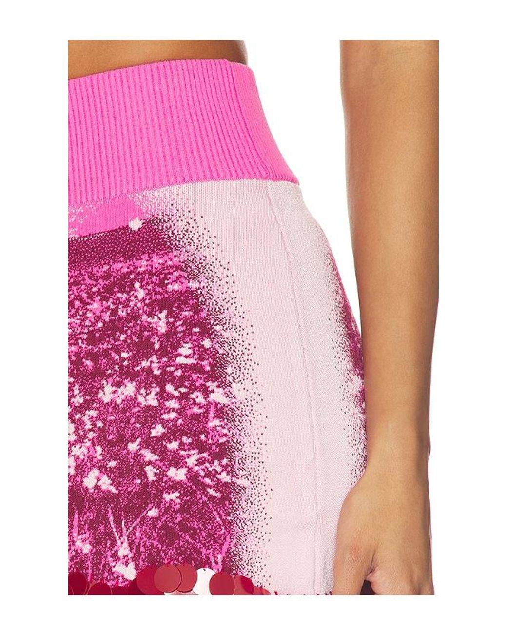 Ph5 Pink Casey Wavy Mini Skirt