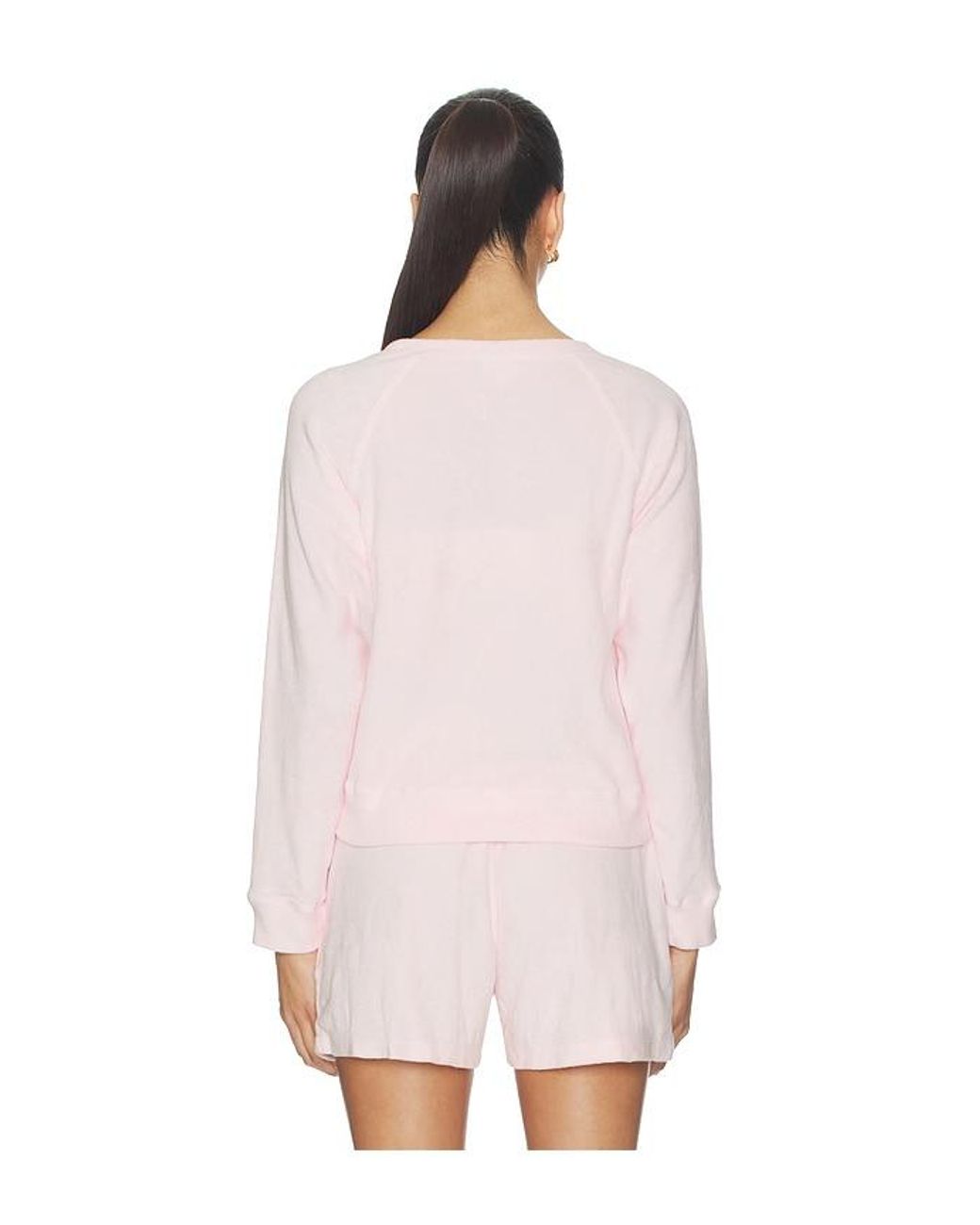 Bobi Pink Raglan Pullover