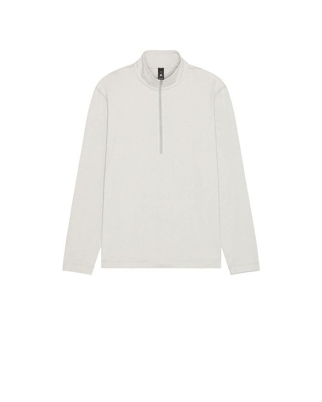 lululemon athletica White Soft Jersey Half Zip Sweater for men