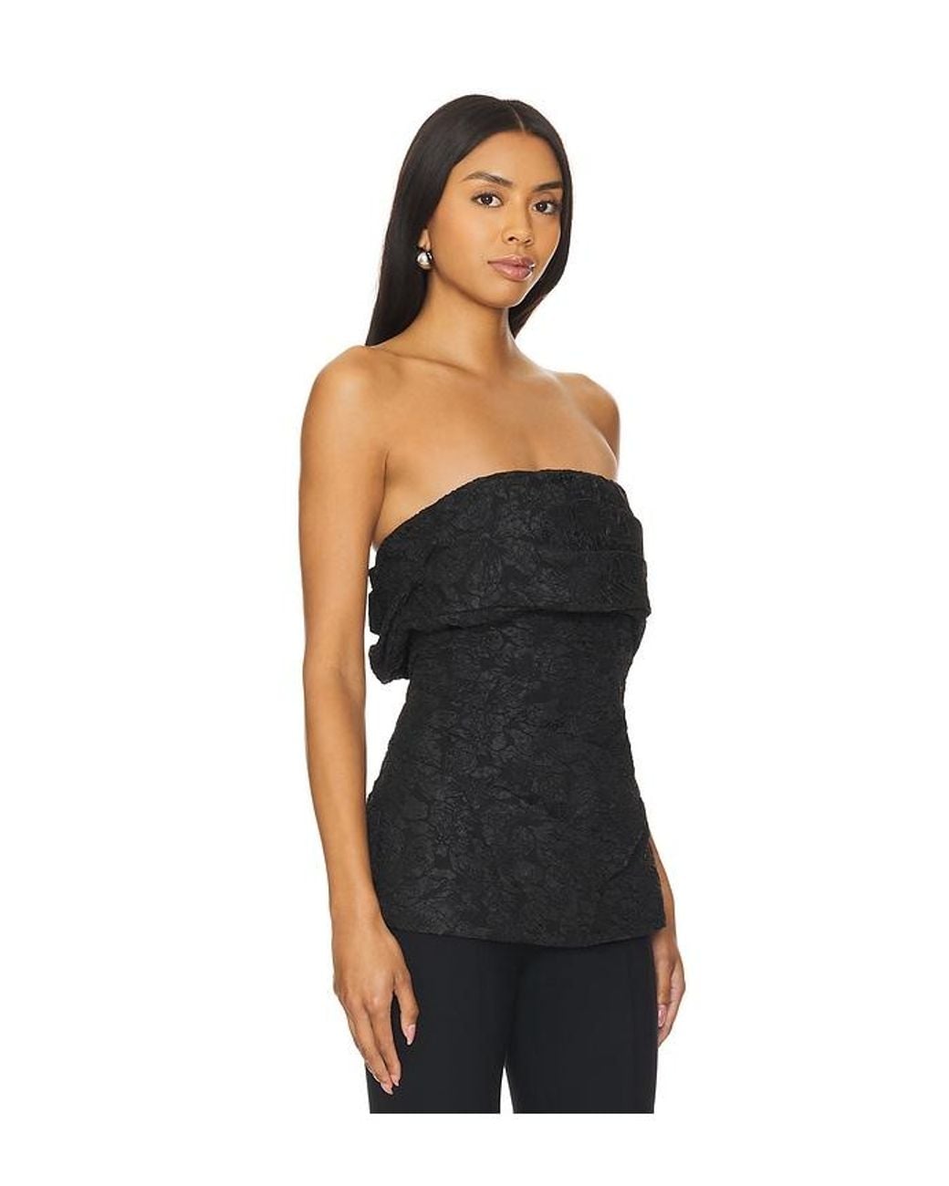 Jonathan Simkhai Black Gael Top