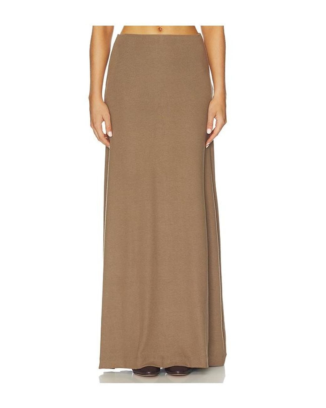Leset Brown Lauren Maxi Skirt