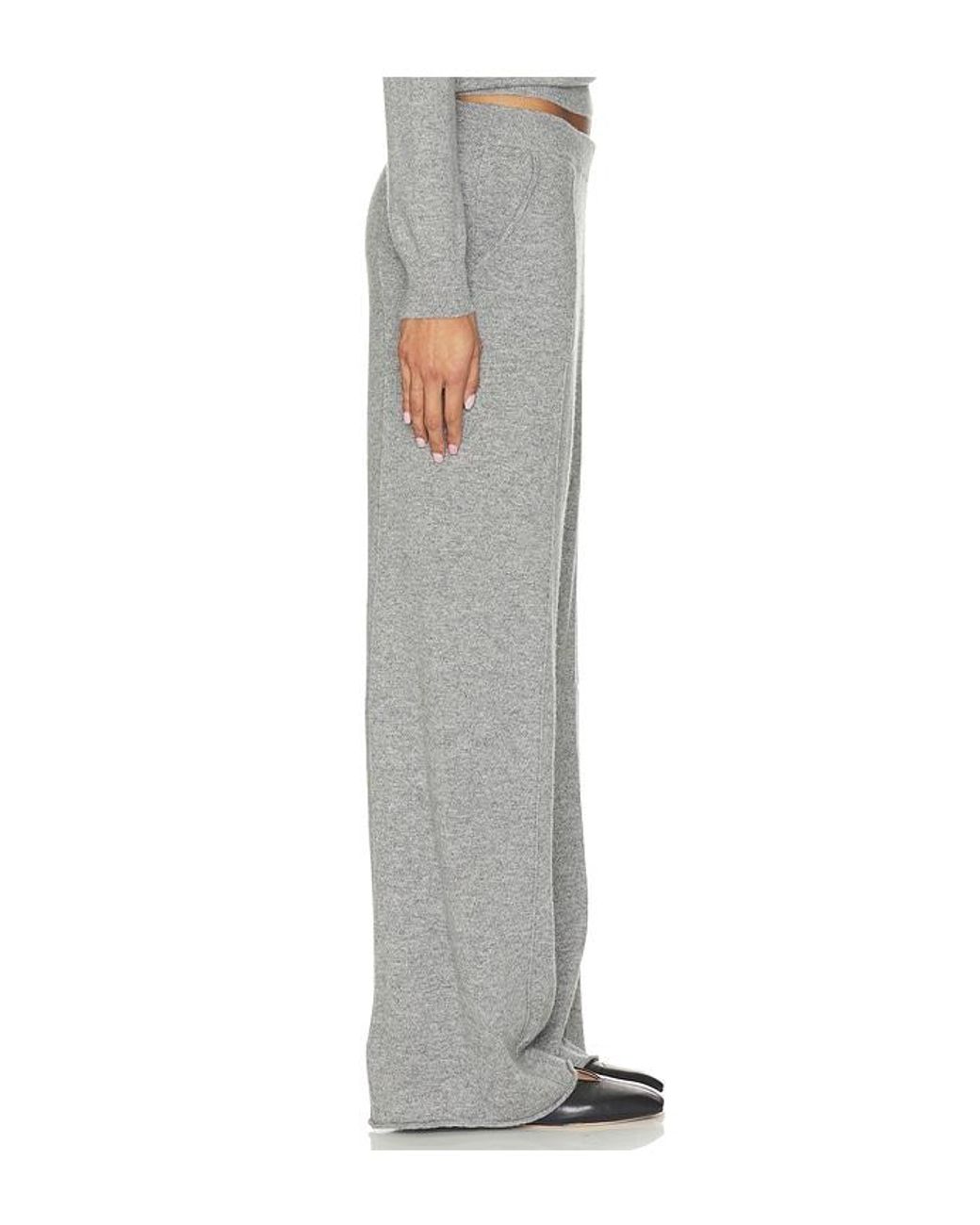 W. Cashmere Gray Laurie Wide Leg Sweatpants