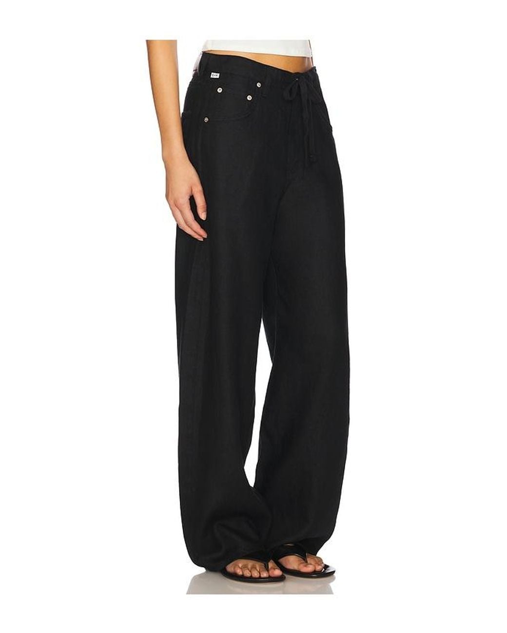 Citizens of Humanity Black Brynn Drawstring Trouser