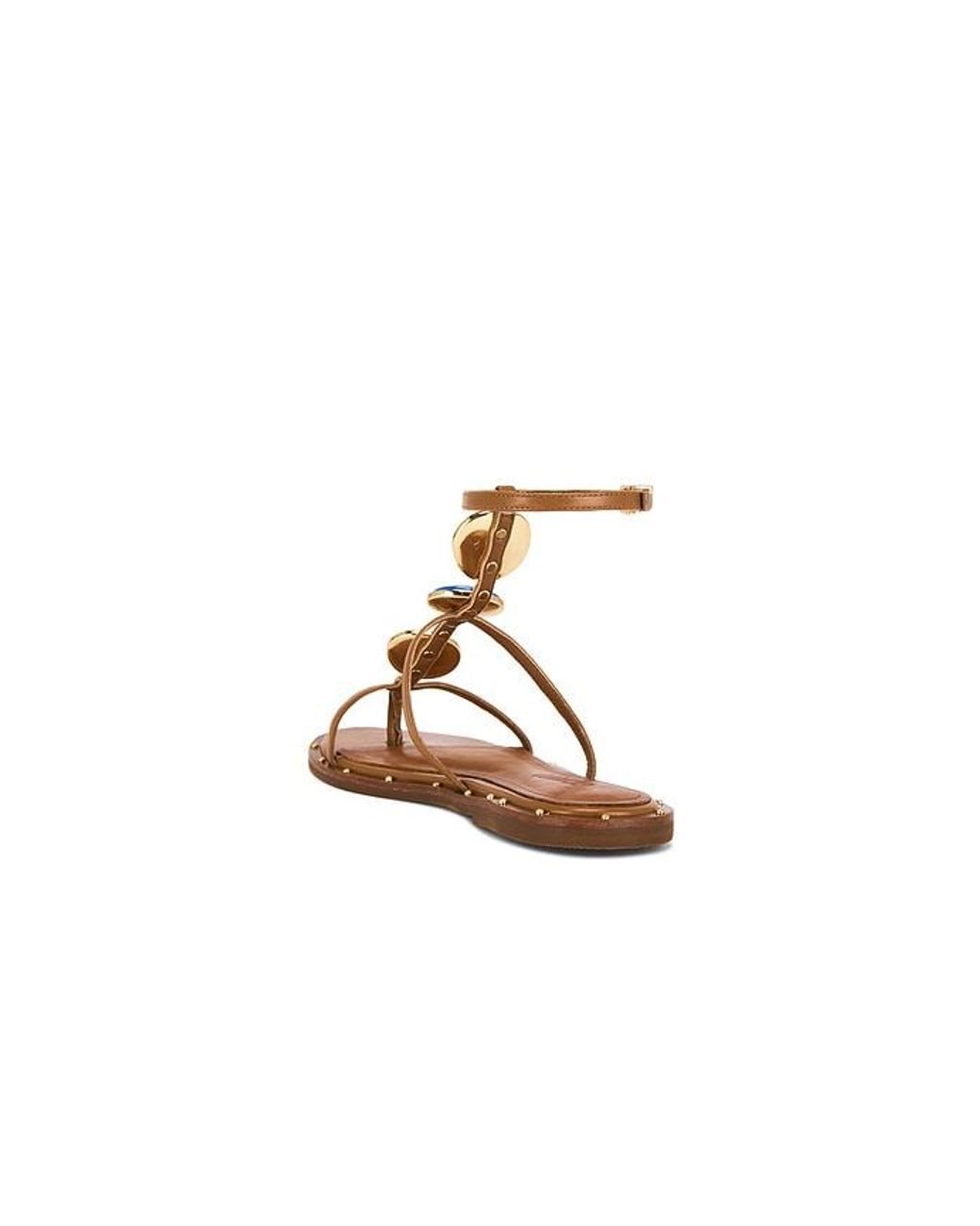 SCHUTZ SHOES Brown Milos Flat Sandal