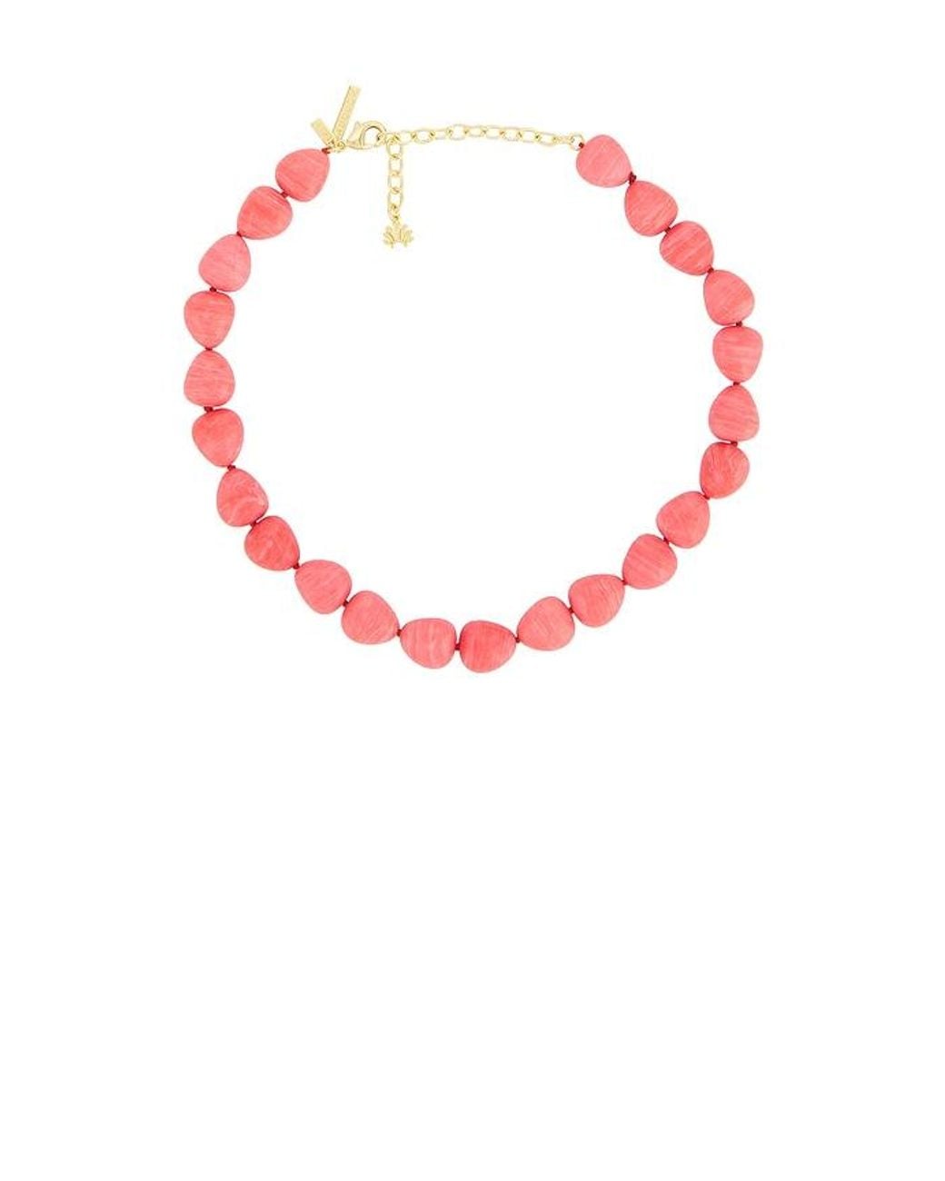 Lele Sadoughi Red Baroque Collar Necklace