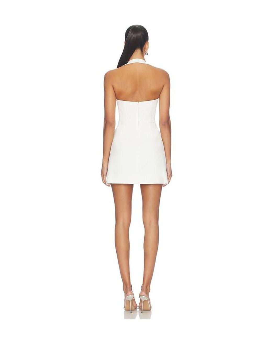 Odd Muse White Structured Mini Dress
