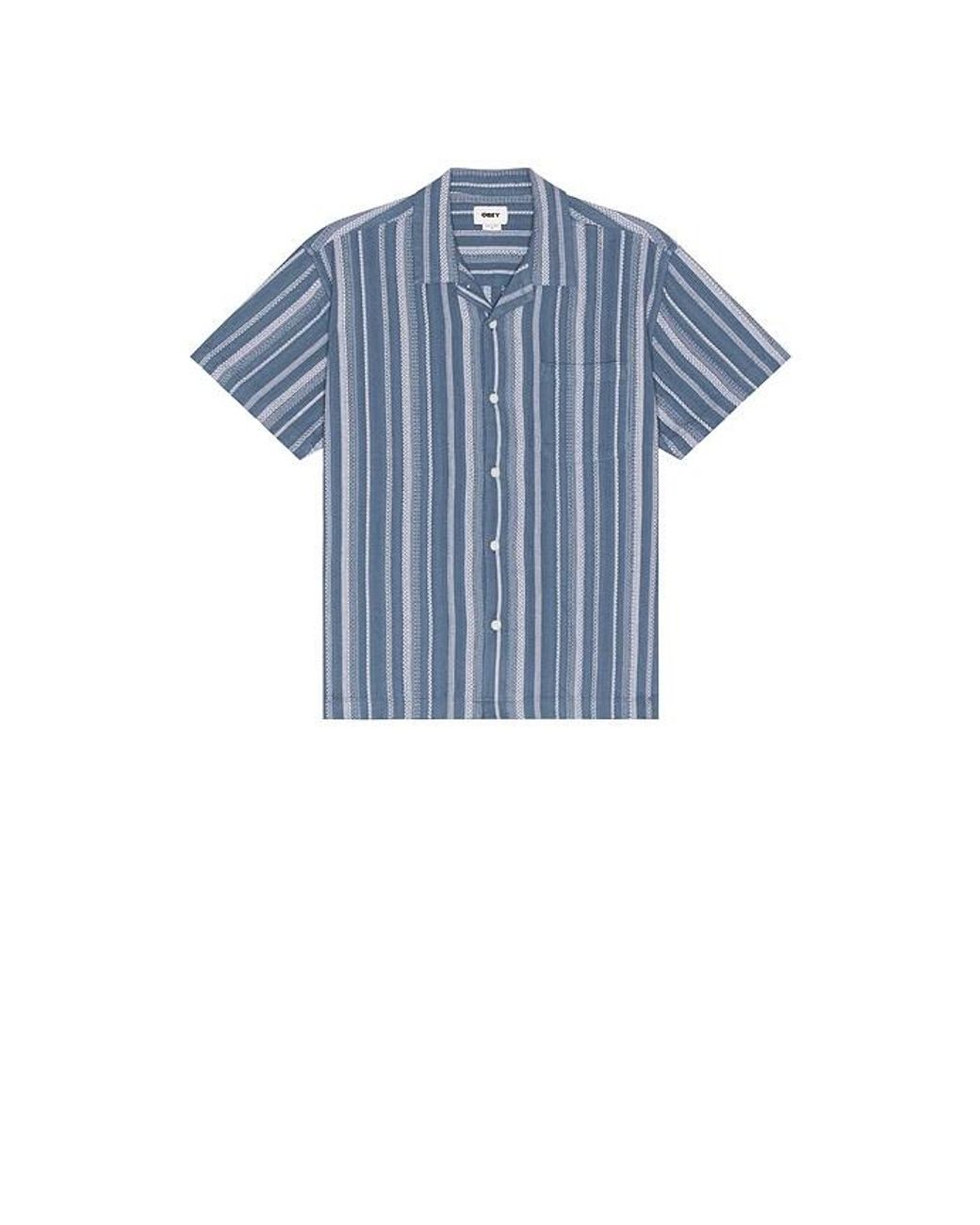 Obey Blue Hugh Woven Shirt for men