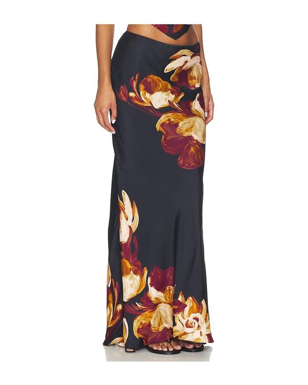 Rococo Sand Black Maxi Skirt