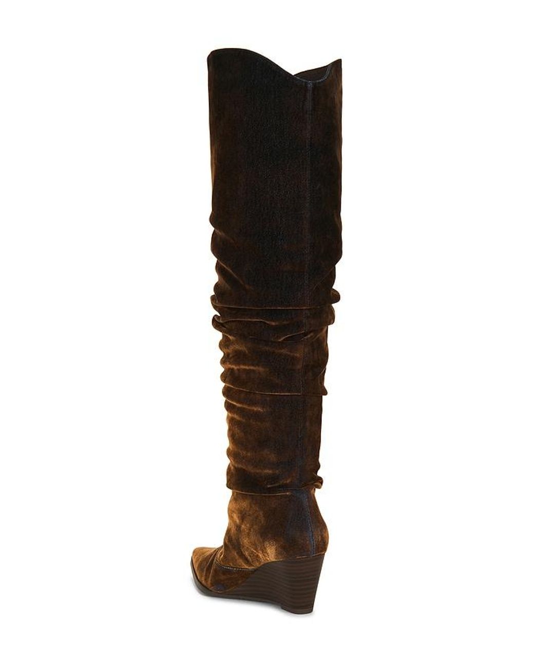 Seychelles Brown Westlake Distressed Denim Boot