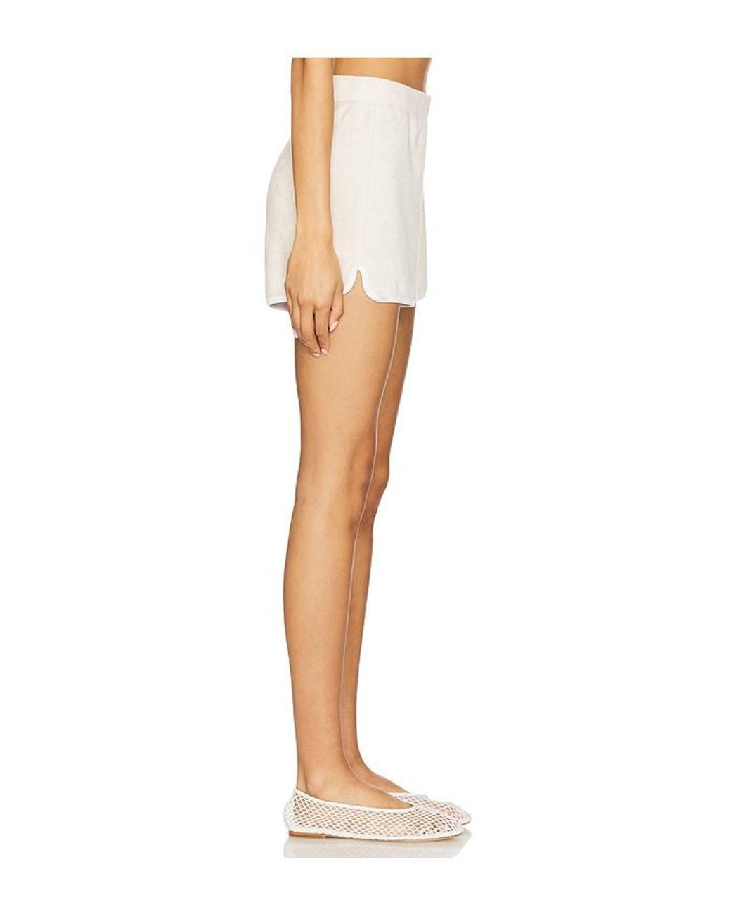 Barefoot Dreams White Cozyterry Short