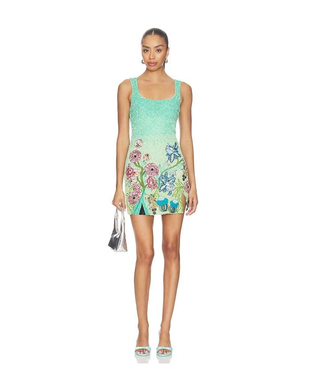 La Fuori Blue Mini Dress