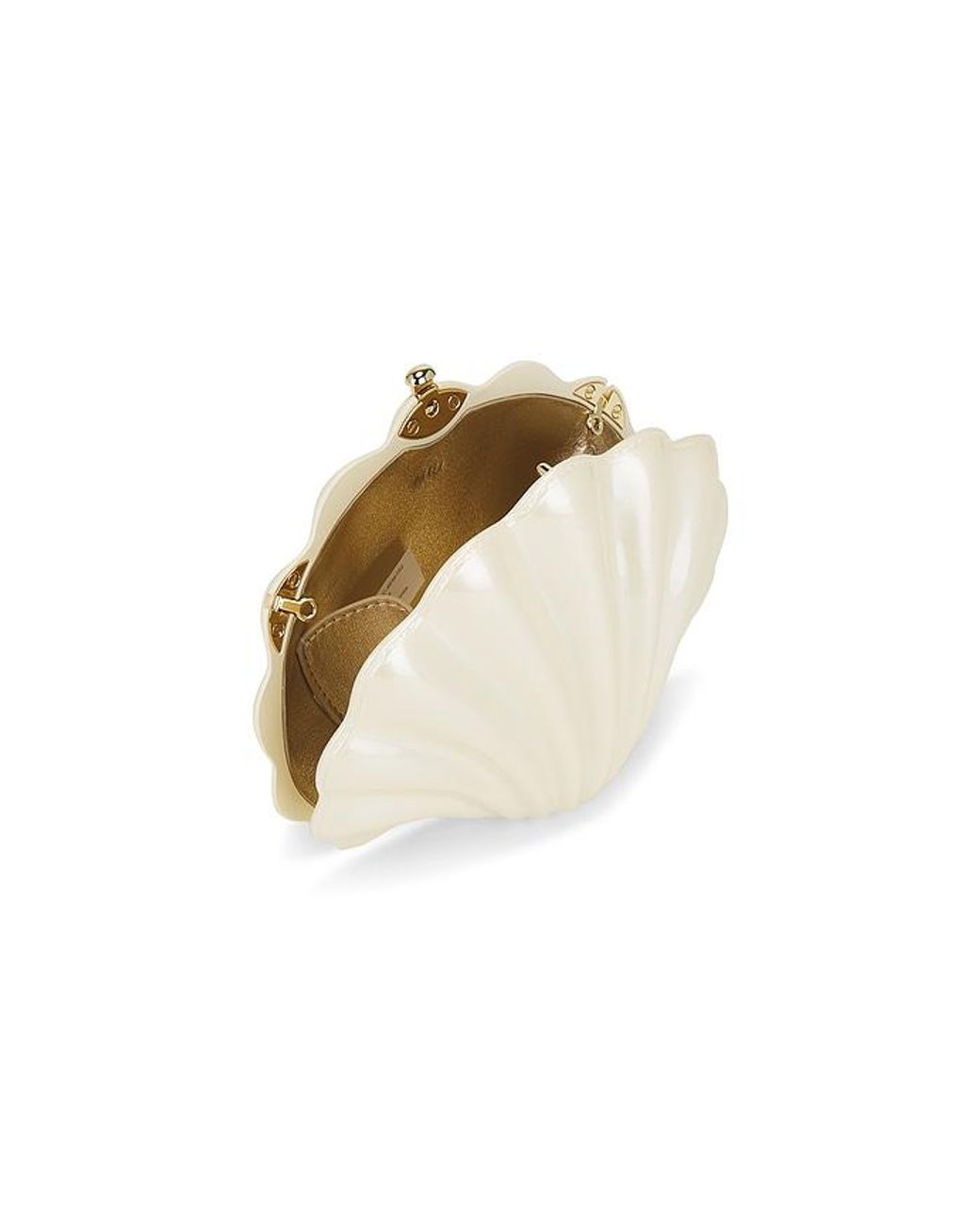JW PEI White Shell Clutch