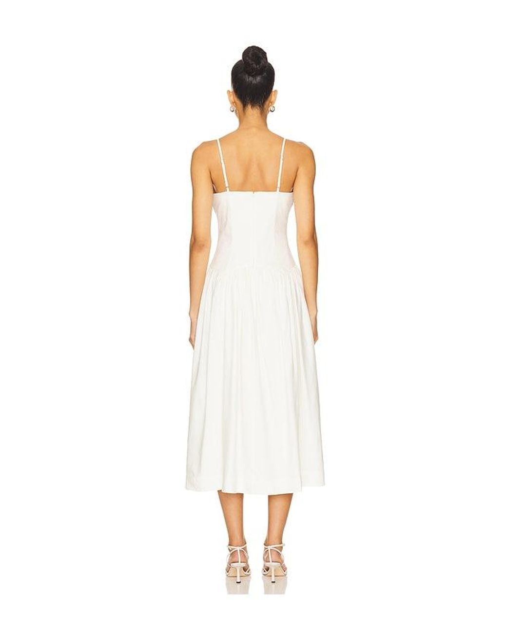 MAJORELLE White Sky Midi Dress