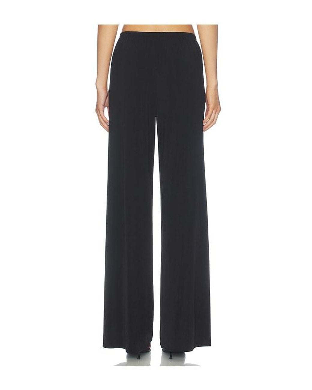 ÉTERNE Black Rue Liquid Jersey Pant