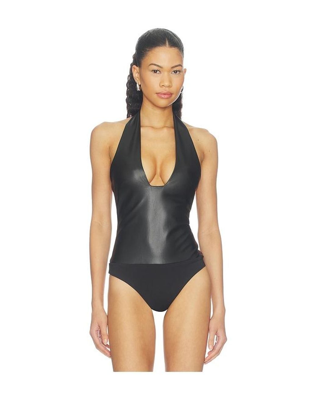 AFRM Black Jayce Bodysuit