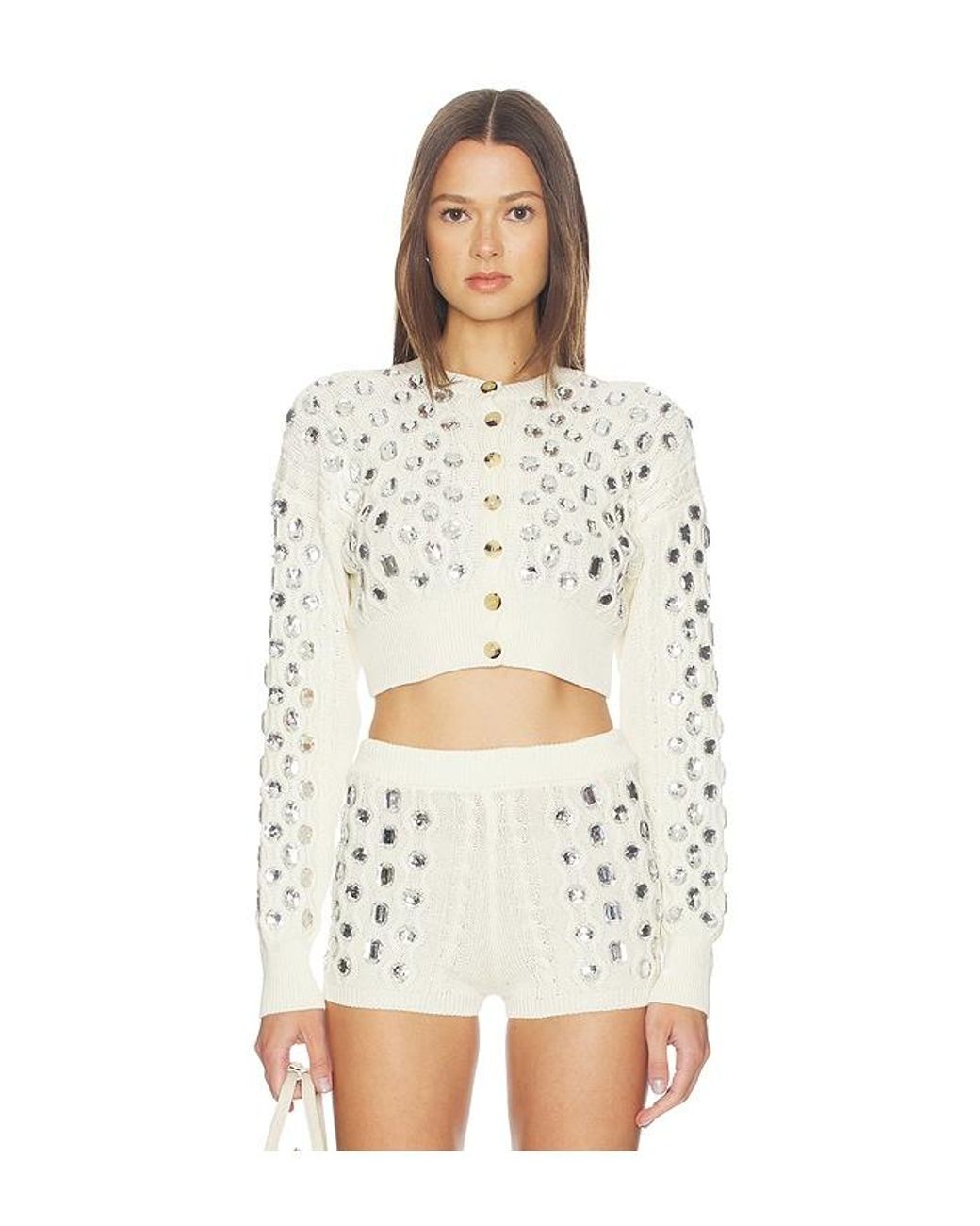 GIUSEPPE DI MORABITO White Embellished Sweater