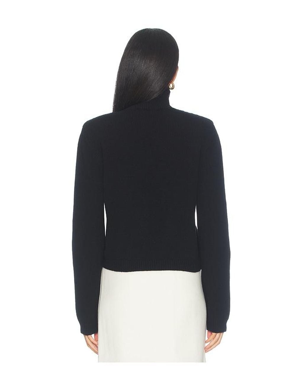 Rohe Blue Statement Shoulder Turtleneck Sweater