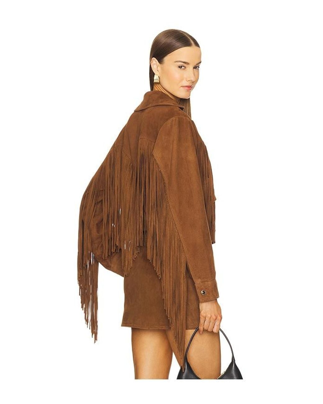 retroféte Brown Vonda Suede Jacket