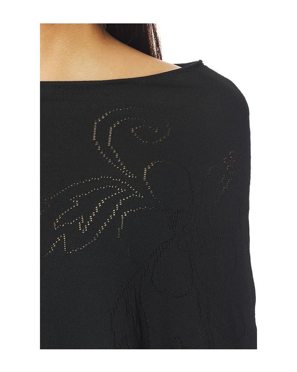 Frankie's Bikinis Black Scout Knit Poncho