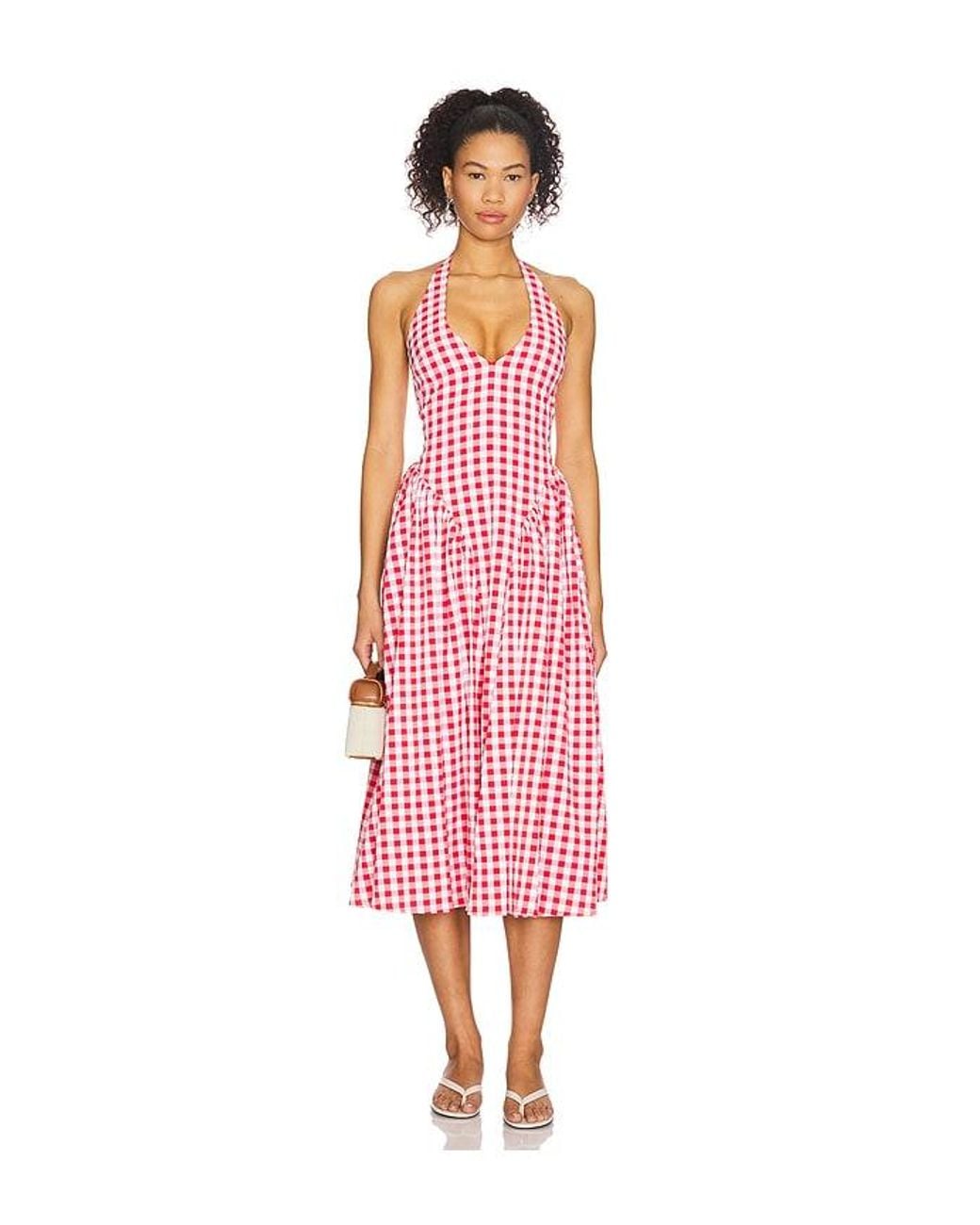 MORE TO COME Pink Lottie Halter Maxi Dress