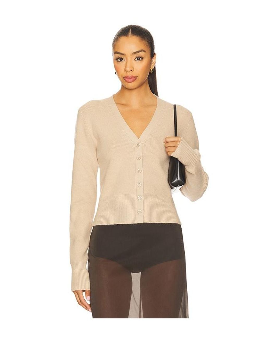 GUIZIO Natural X Revolve Camelie Cardigan