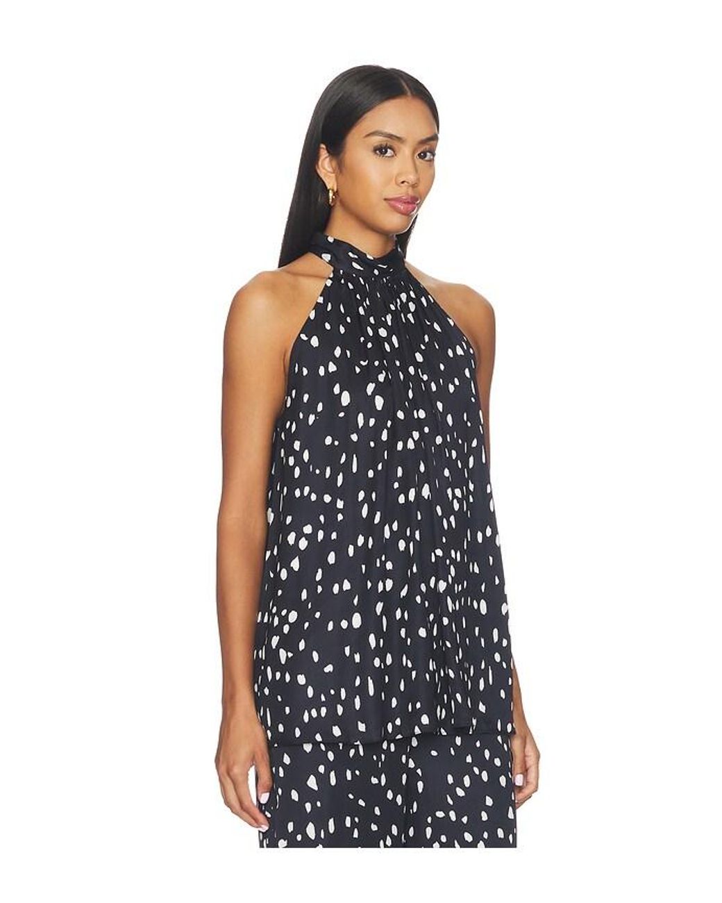 Hemant & Nandita Blue Halter Neck Top