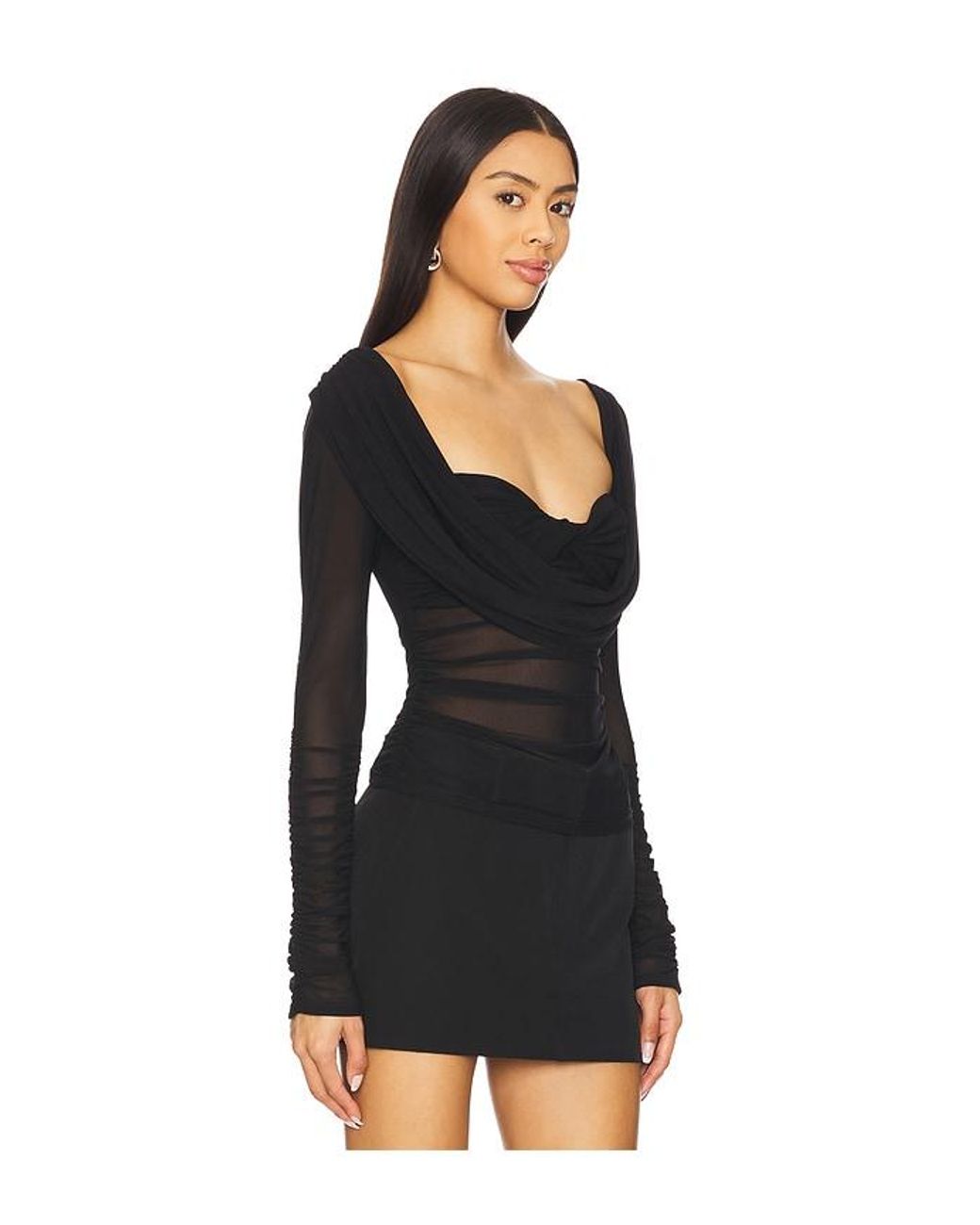 MAJORELLE Black Simone Top