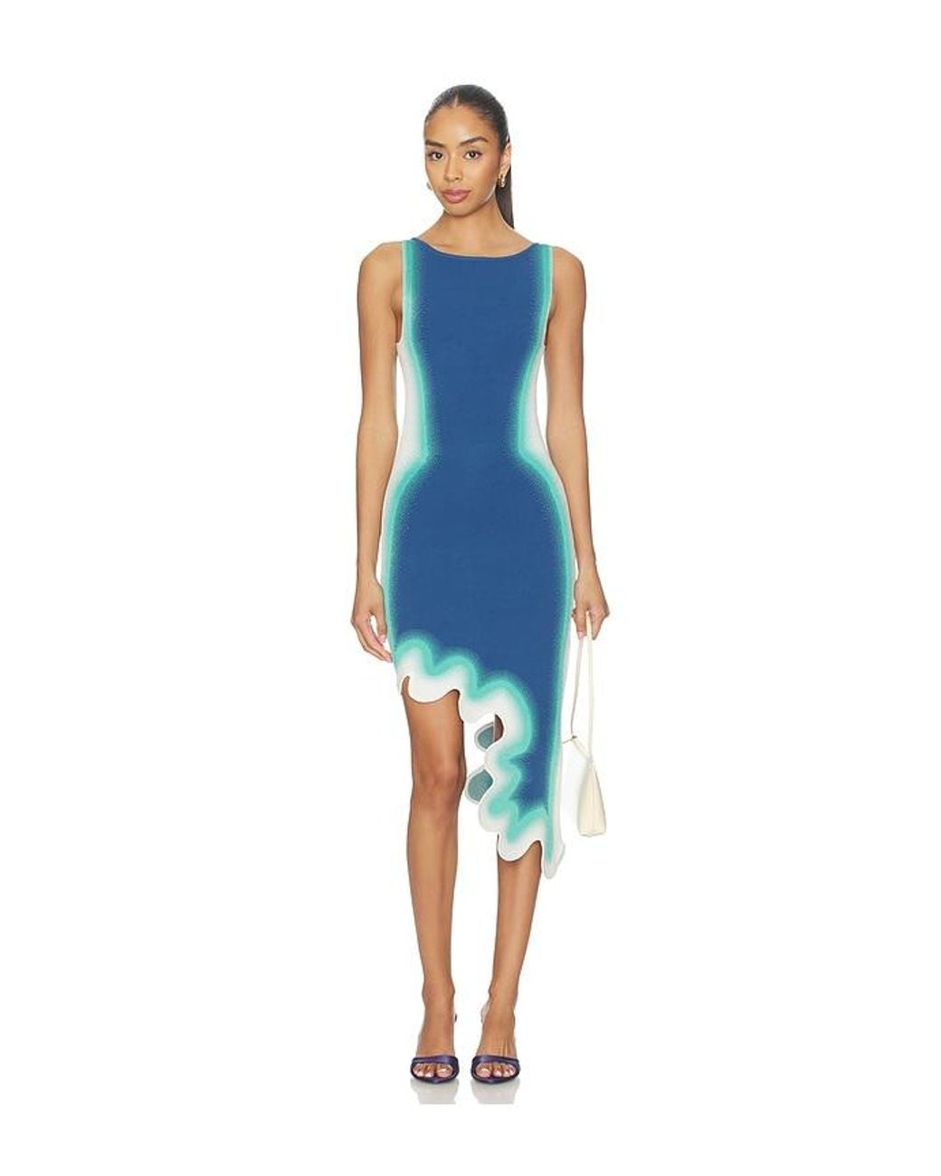 Ph5 Blue Aster Reversible Wavy Dress
