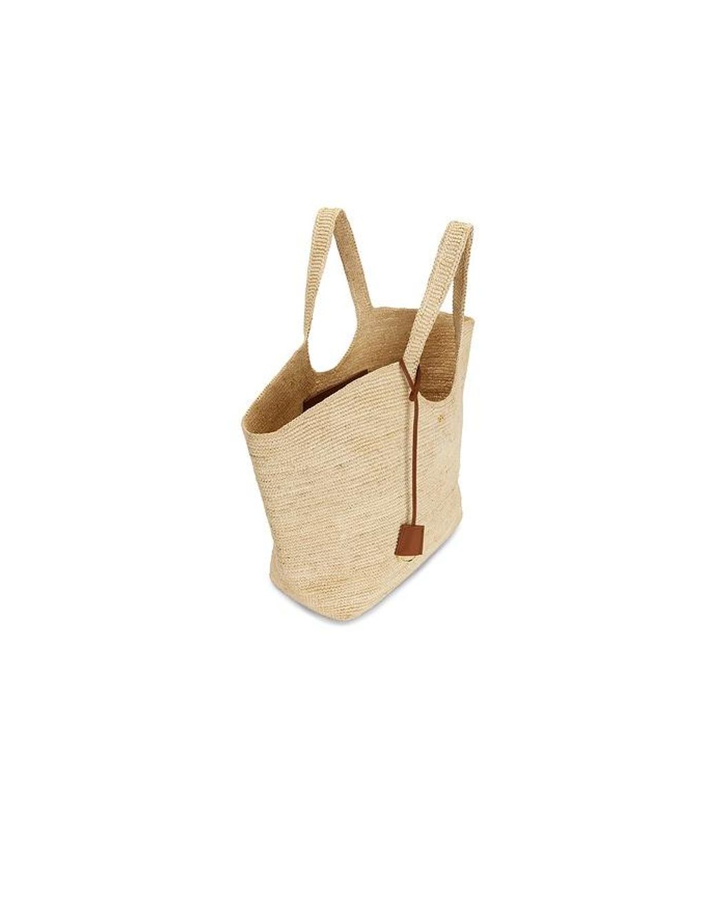 Anine Bing Natural Lili Tote Raphia Bag