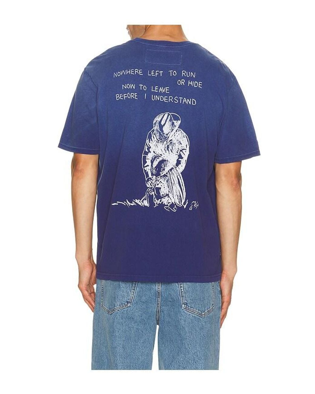 One Of These Days Blue Return Again Tee Shirt for men