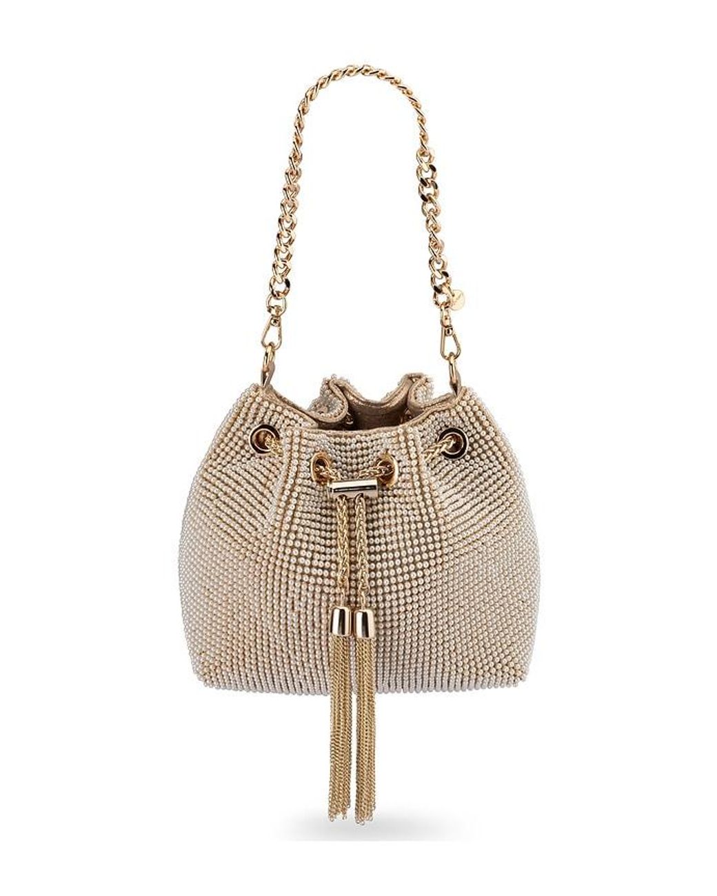 Olga Berg White Miranda Top Handle Bag