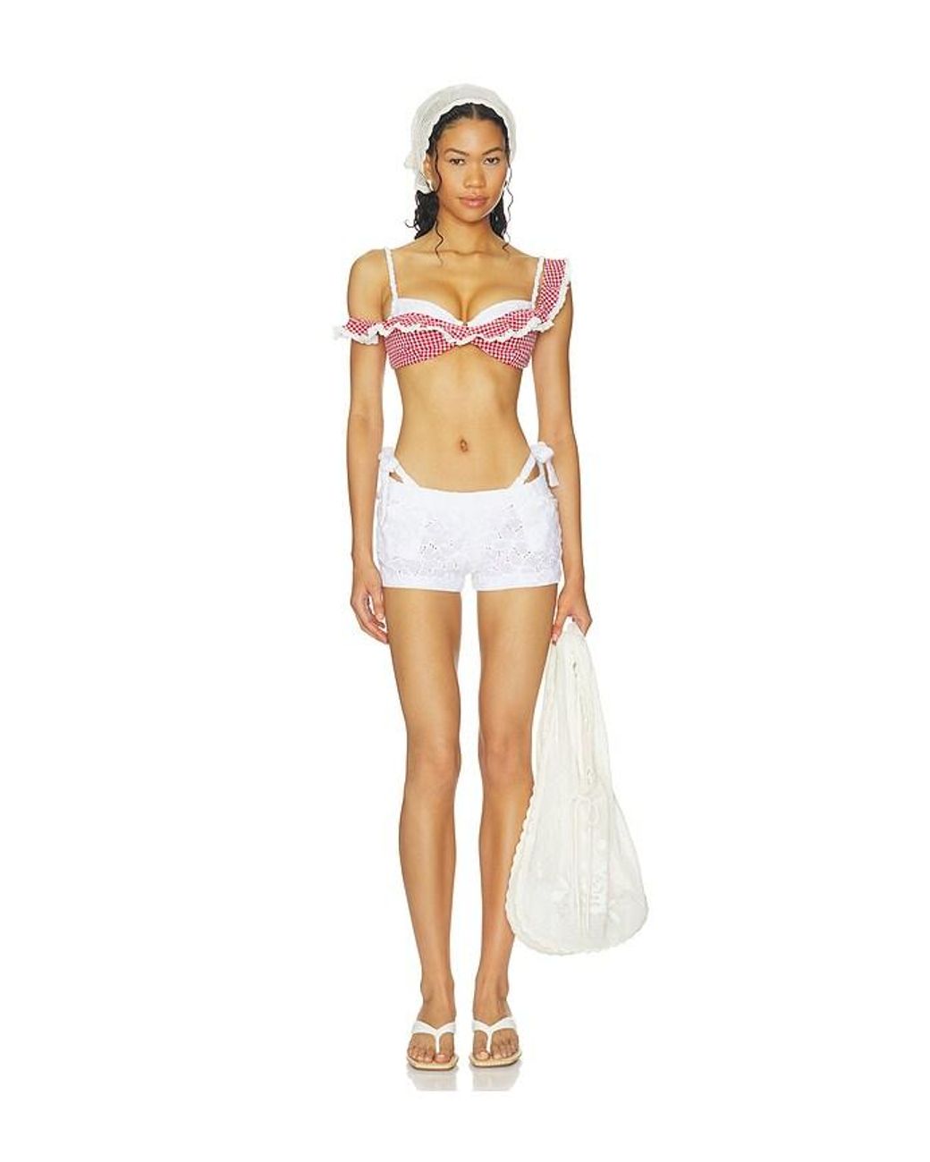 Indah White Dylan Tiny Shorts
