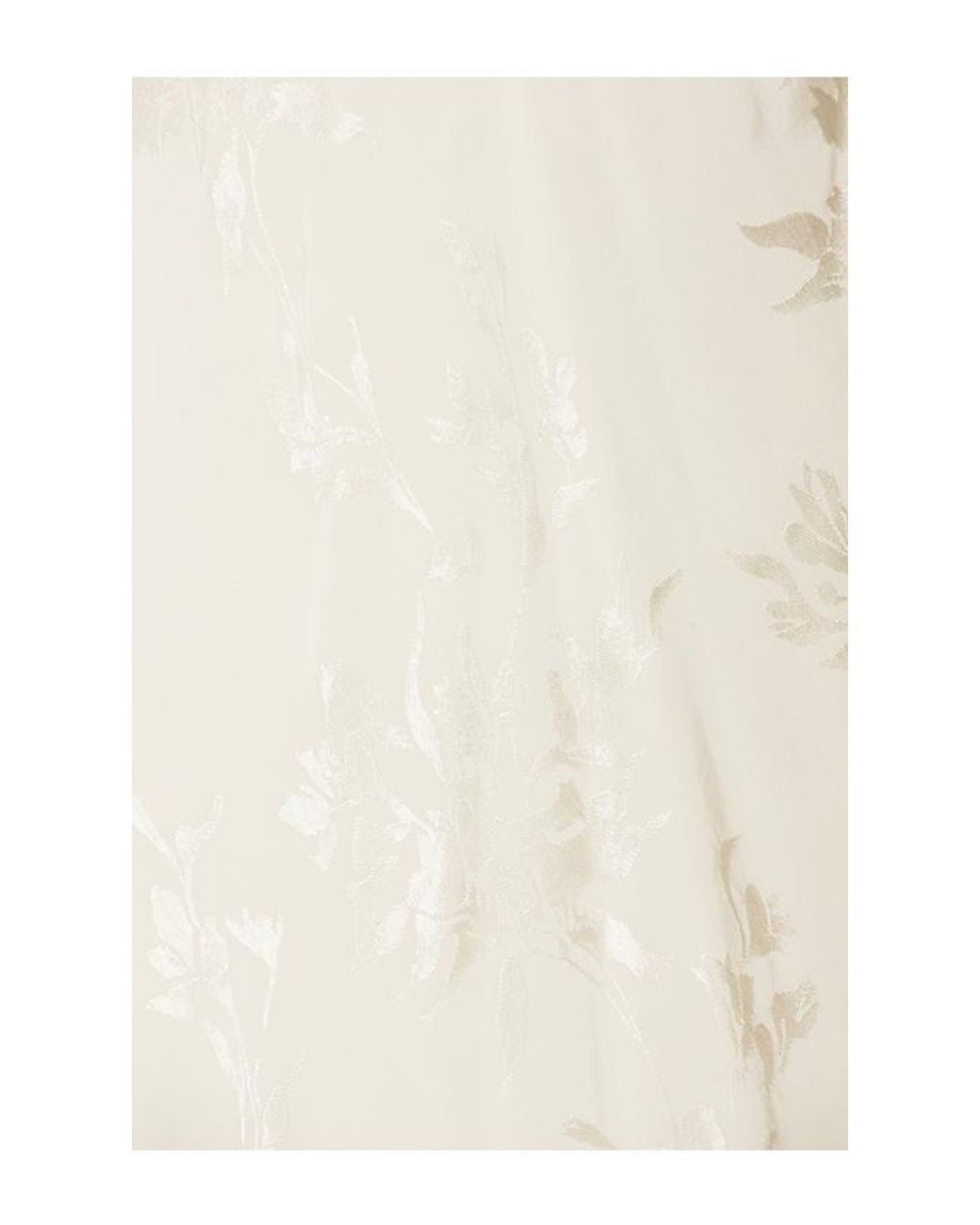 Hemant & Nandita White Biased Mini Dress With Mock Neck