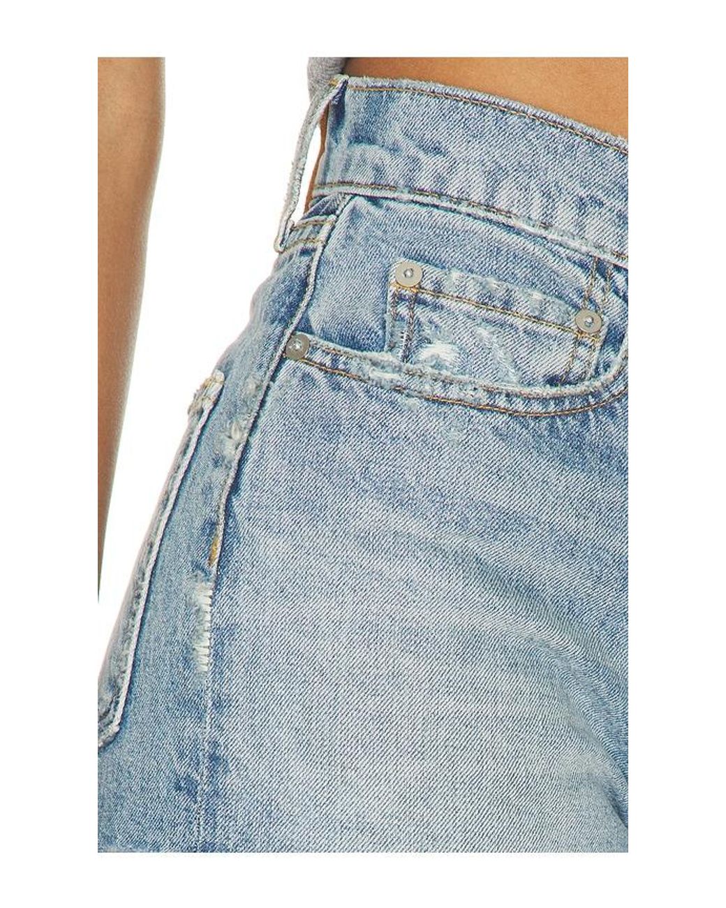 ÉTERNE Blue Nash High Waist Short