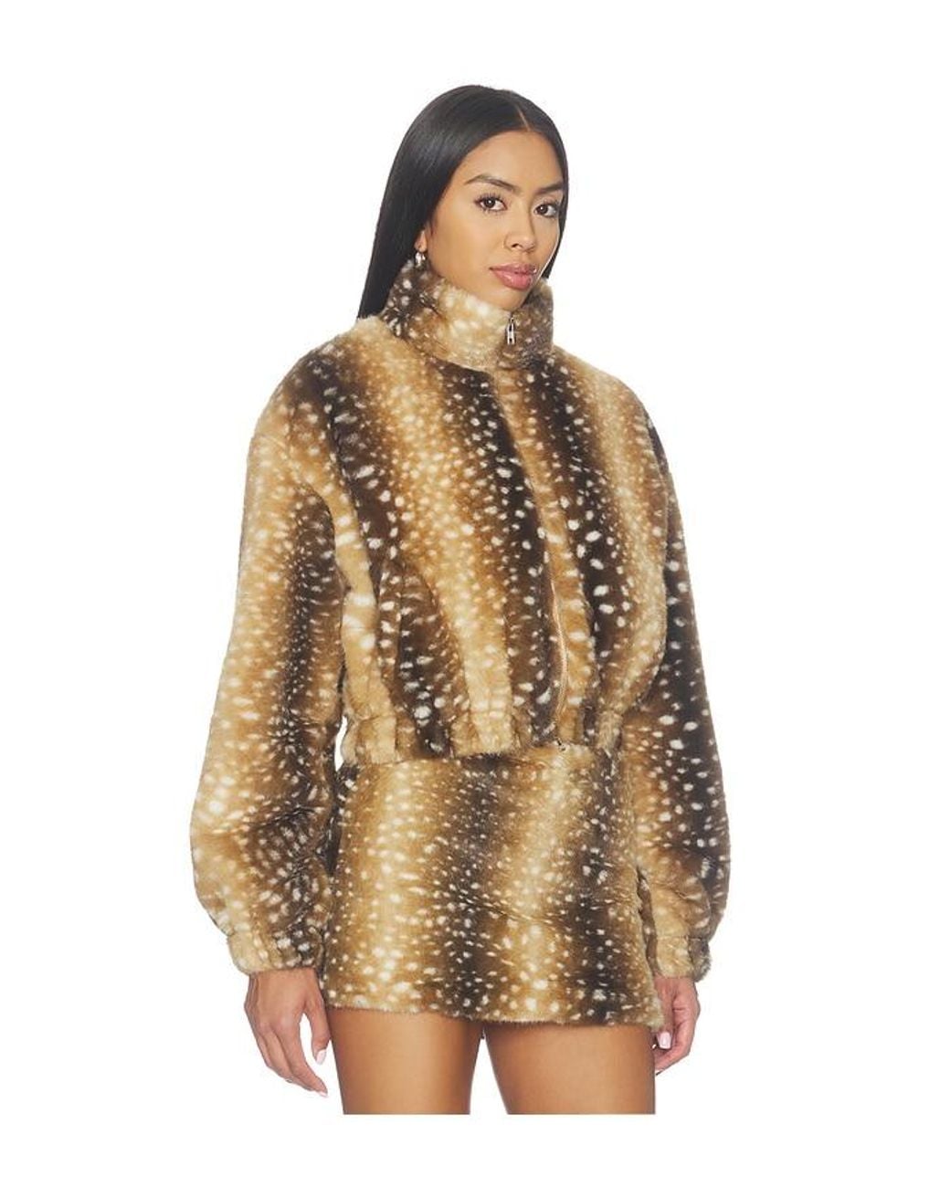 superdown Multicolor Eloise Faux Fur Jacket