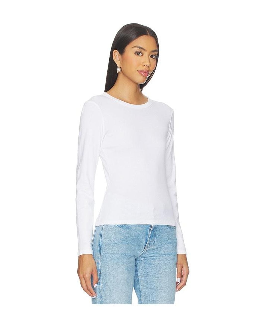 Leset White Nando Slim Fit Long Sleeve