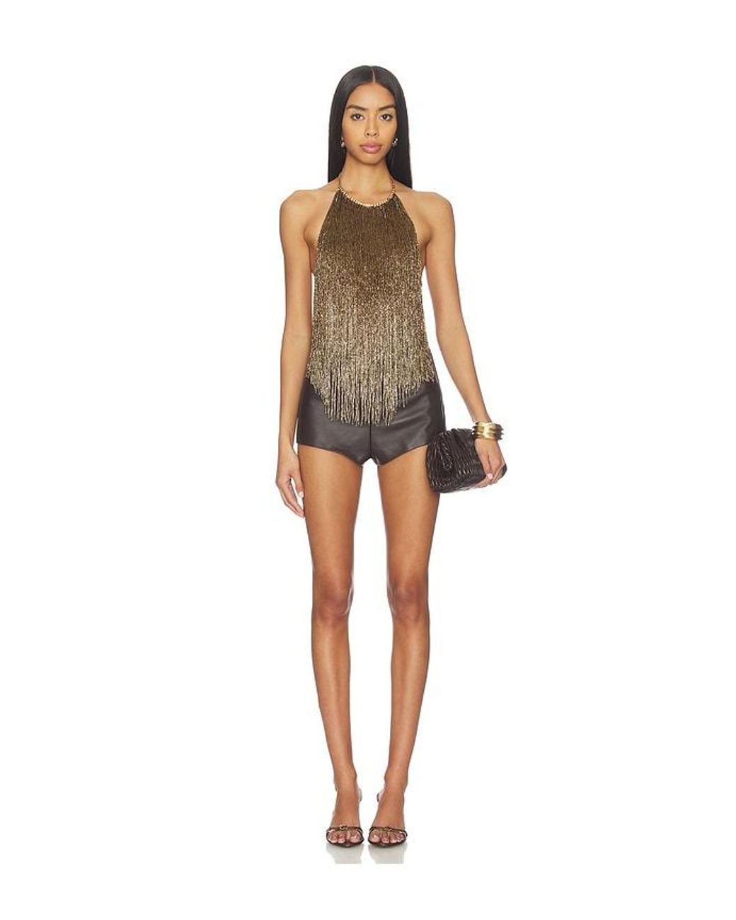 retroféte Multicolor Sable Fringe Top