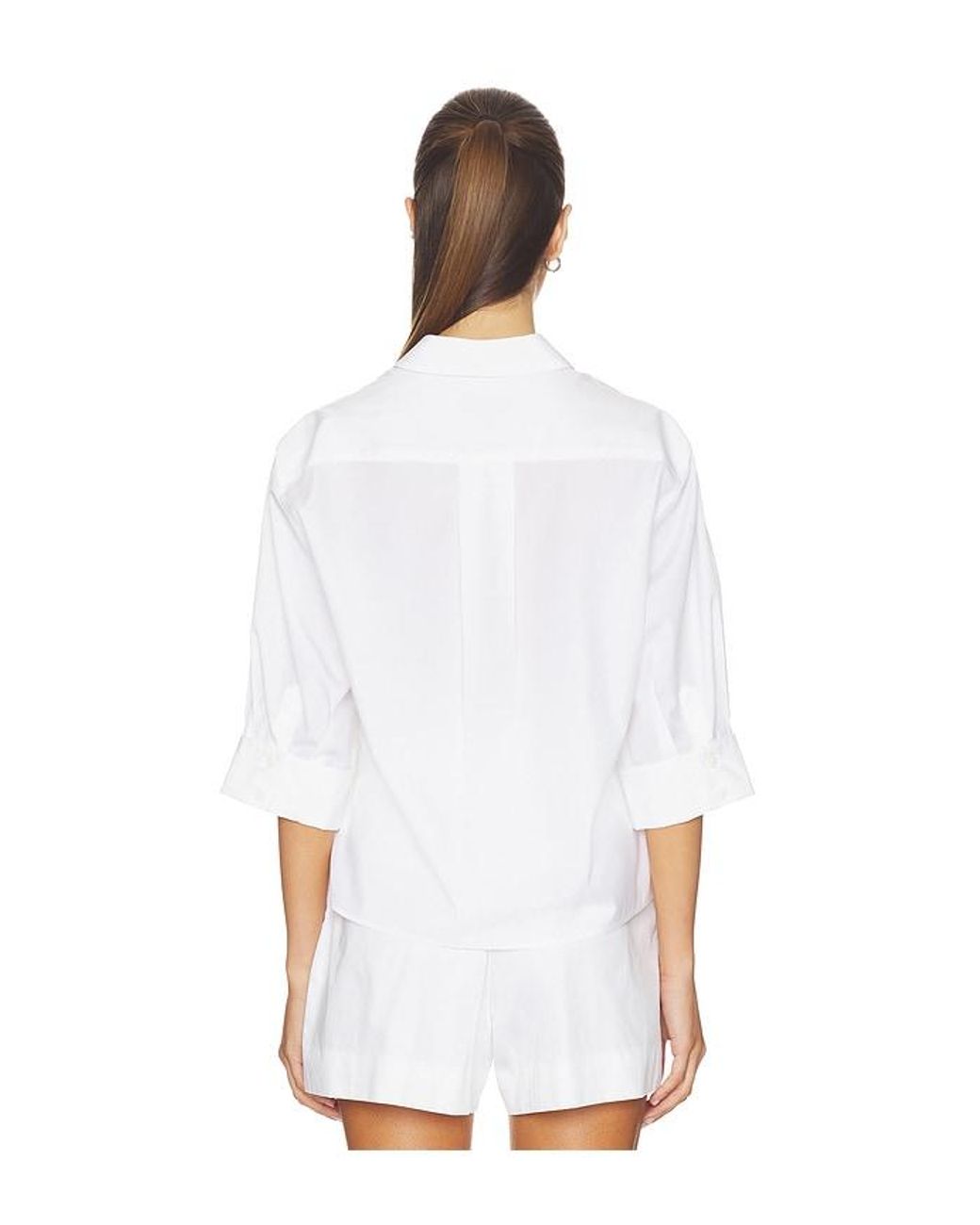 Rag & Bone White Lucia Poplin Shirt