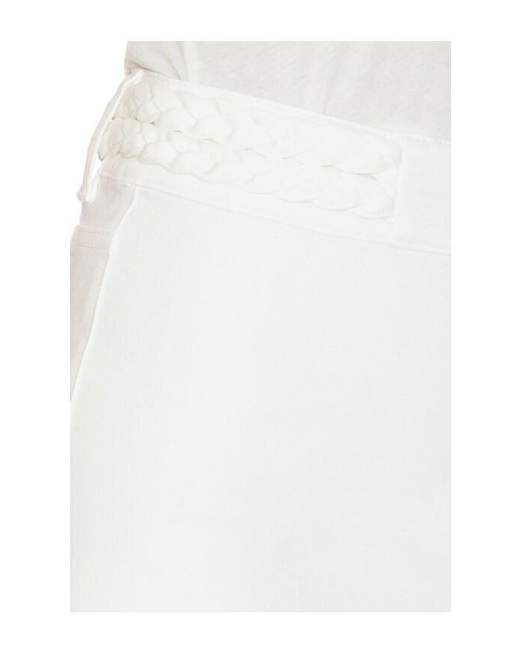 Alice + Olivia White Kari Braided Mini Skirt
