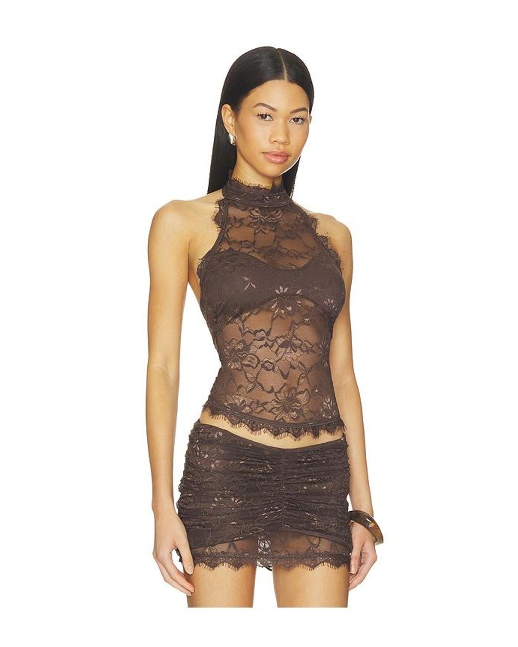 OW Collection Brown Selah Top