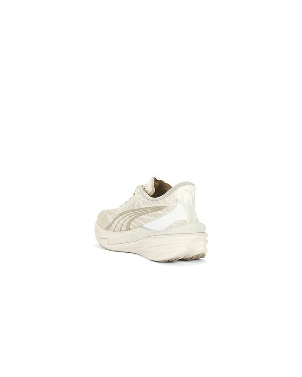 PUMA White Deviate Nitro 4 Sneaker